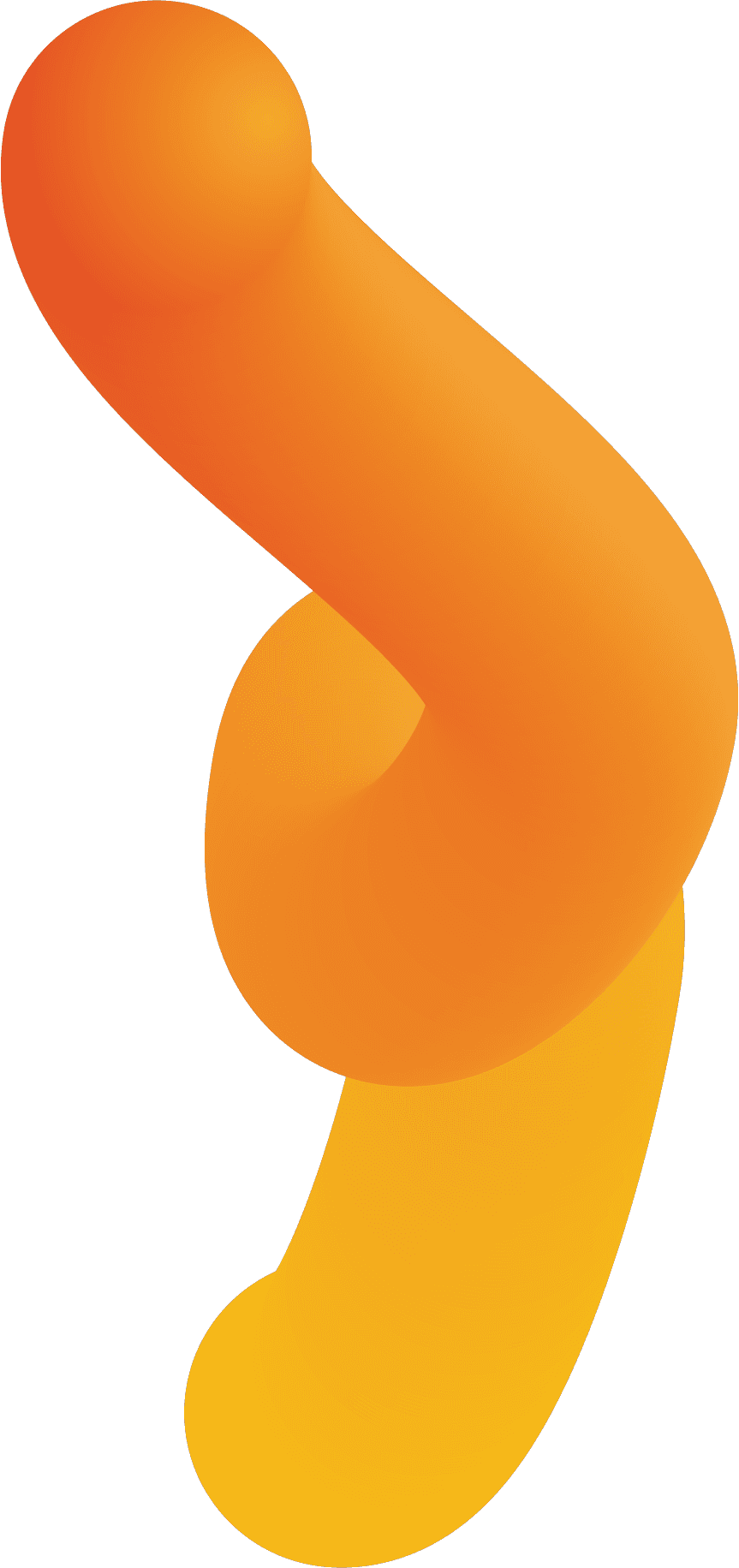 Orange decorative line bottom right
